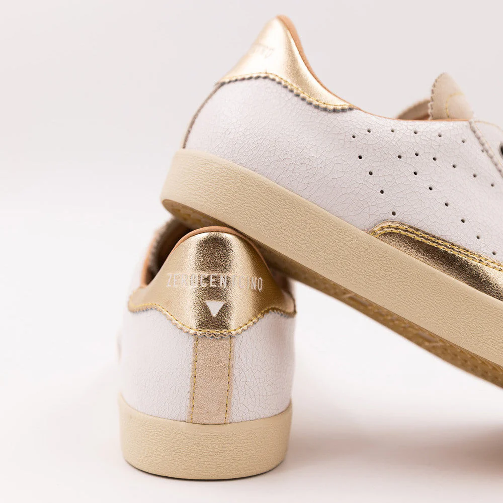 0-105 SC01 White and Gold sneaker - Image 2