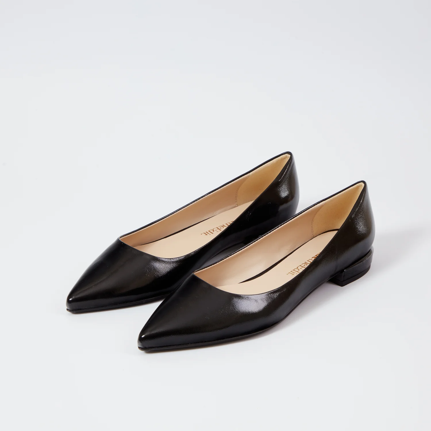 Alana black patent pointy flat - Image 3