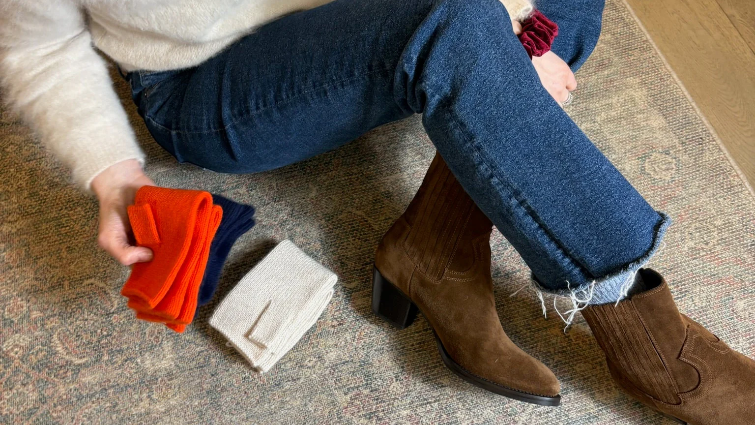 Anna Tan suede western boot - Image 3
