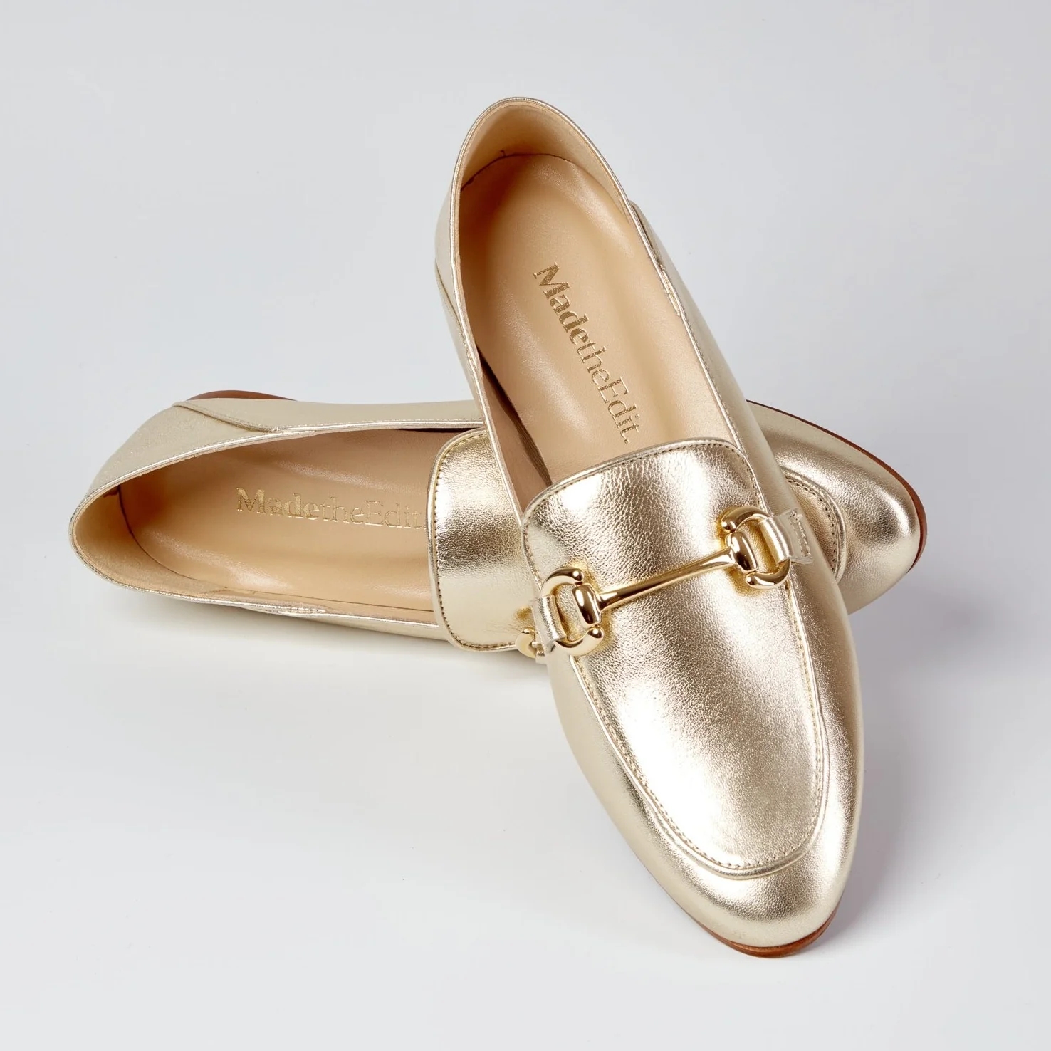 Annie Soft gold loafer - Image 2