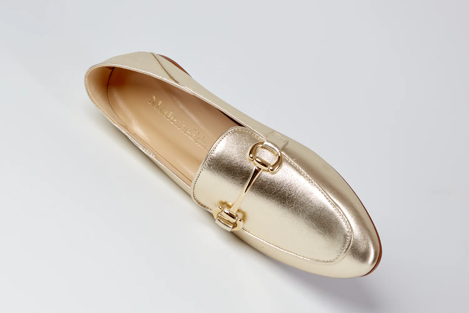 Annie Soft gold loafer - Image 3