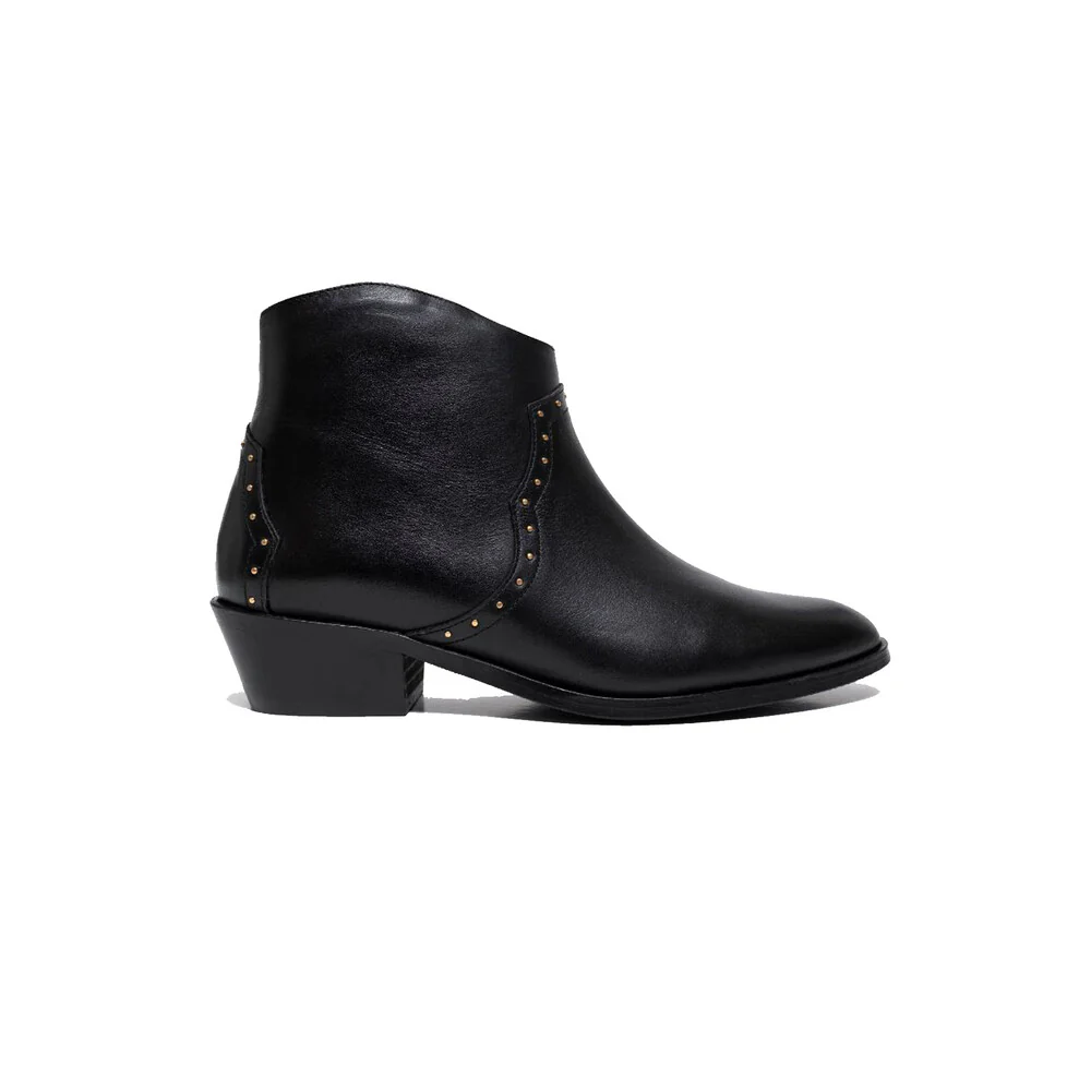 Anonymous Copenhagen Fiona Black Stud ankle boot - Image 4