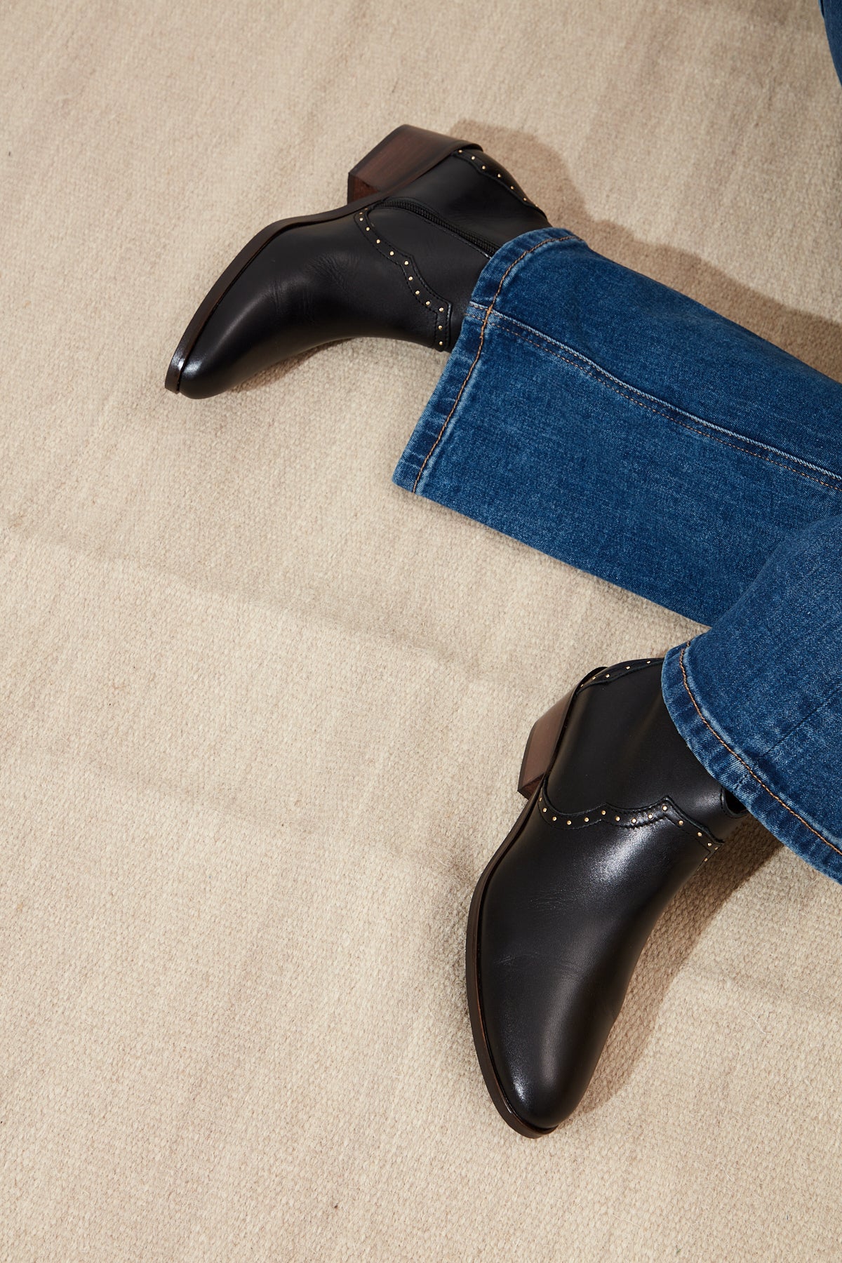 Anonymous Copenhagen Fiona Black Stud ankle boot - Image 8