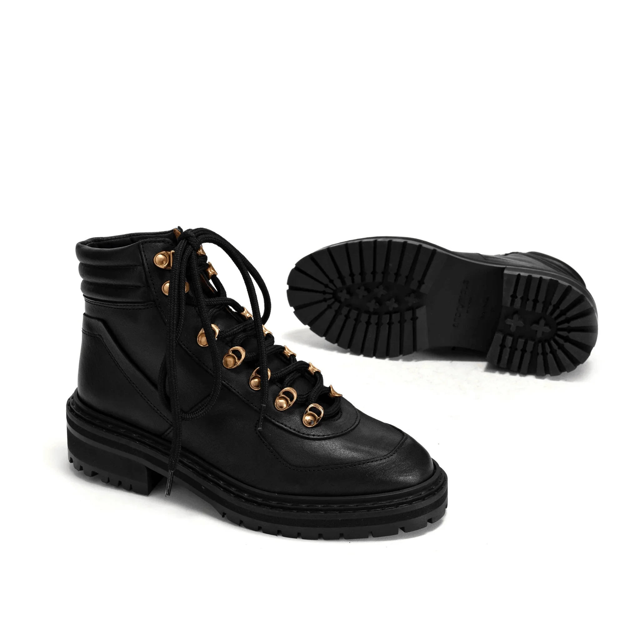 Anonymous Copenhagen Tekka Vegetable Tanned Calf Black Hiker Boots - Image 3