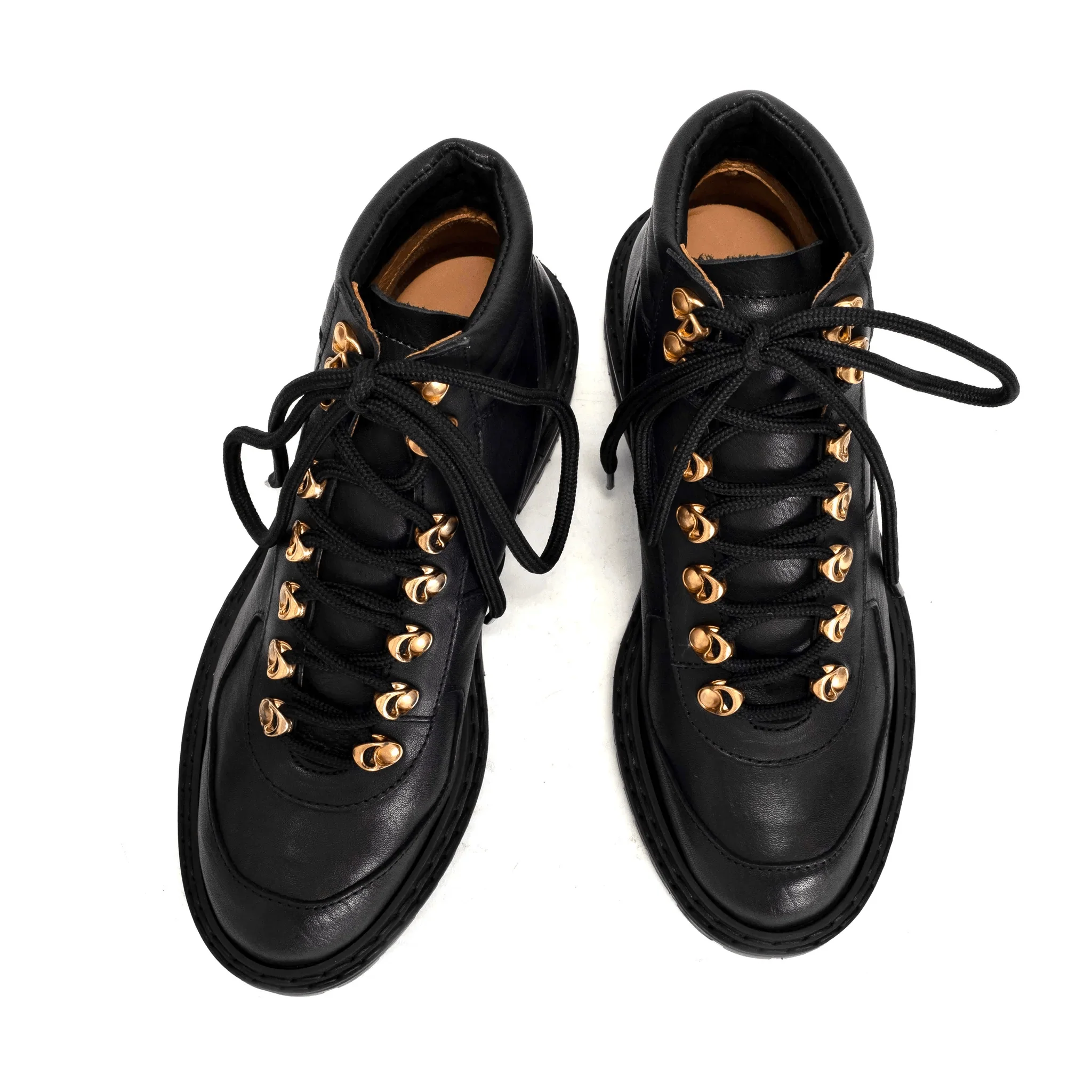 Anonymous Copenhagen Tekka Vegetable Tanned Calf Black Hiker Boots - Image 5