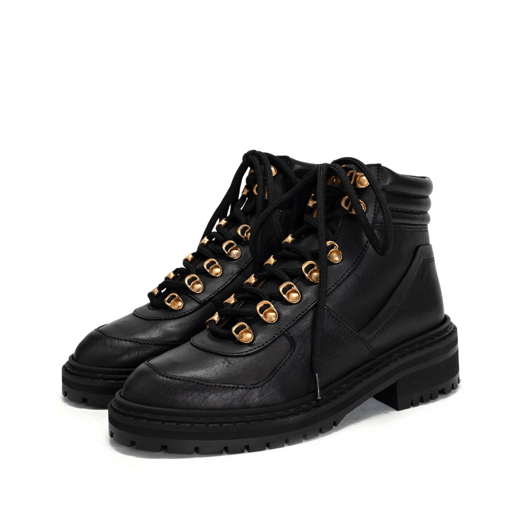Anonymous Copenhagen Tekka Vegetable Tanned Calf Black Hiker Boots - Image 6