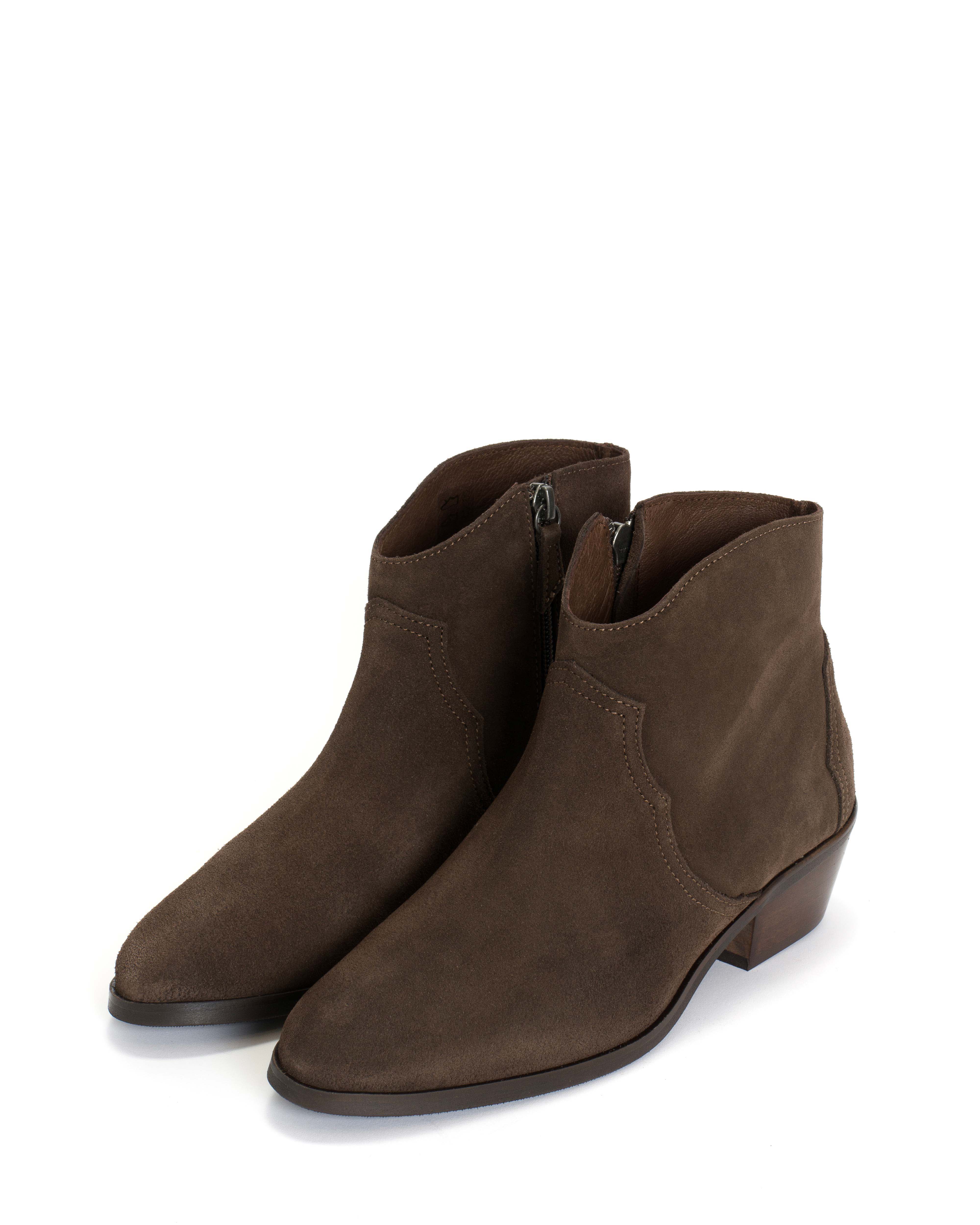 Fiona Brown Suede western ankle boots - Image 3