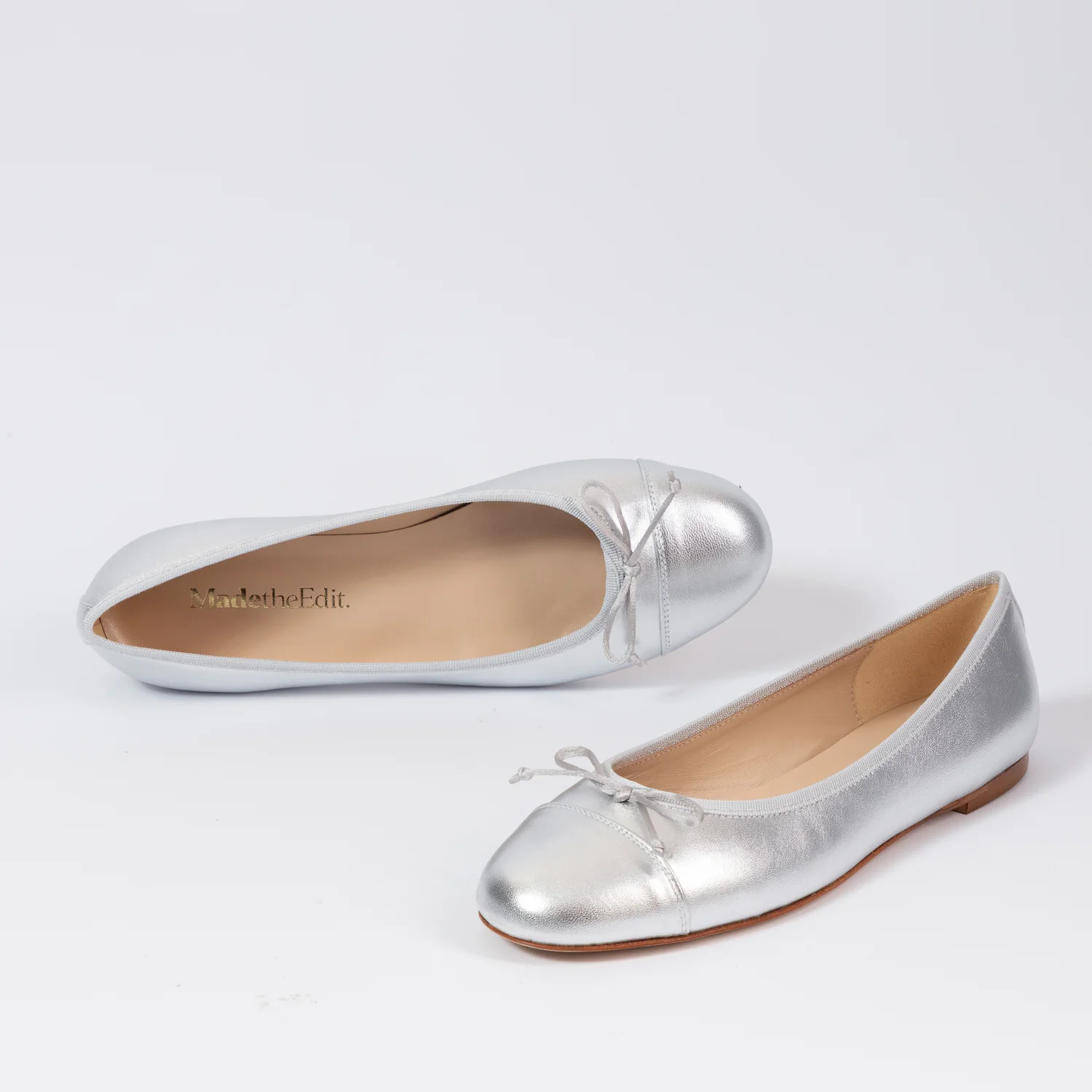 Silver Bow Ballet pump - Image 2