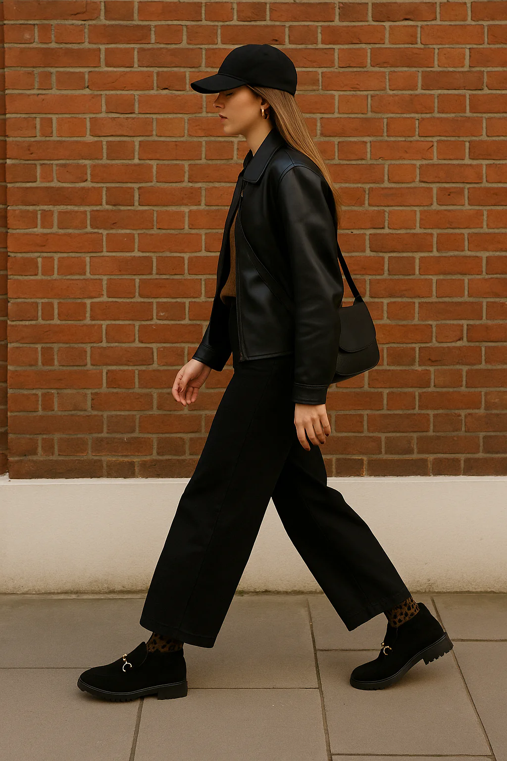Black loafer ankle boot - Image 3