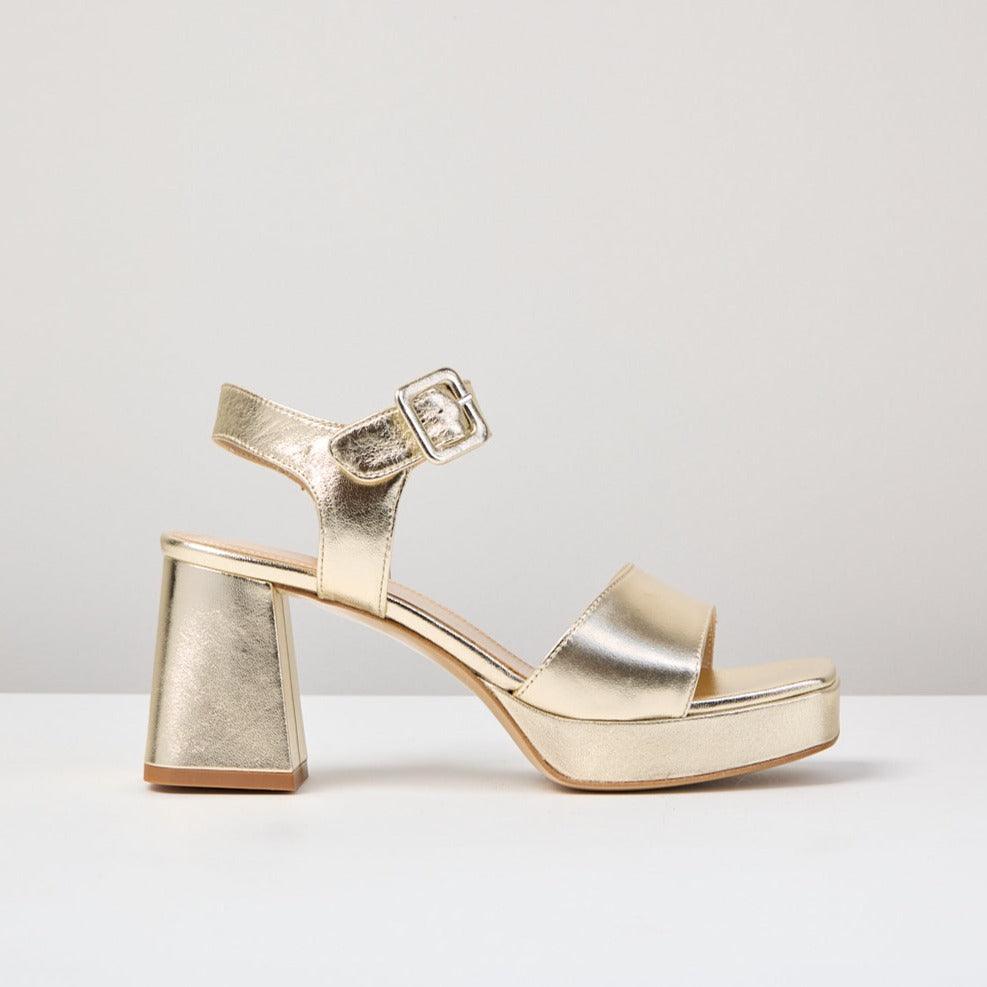 Cara Gold Platform sandal - Image 3