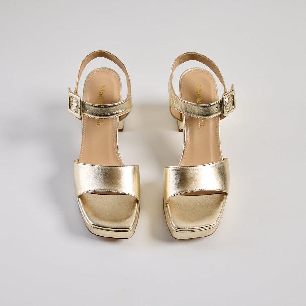 Cara Gold Platform sandal - Image 4