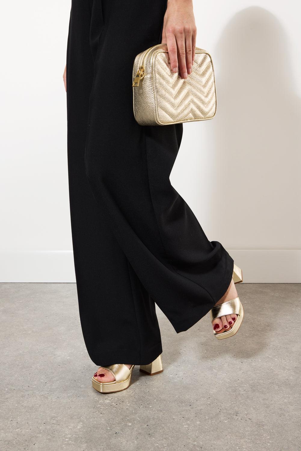 Cara Gold Platform sandal - Image 6
