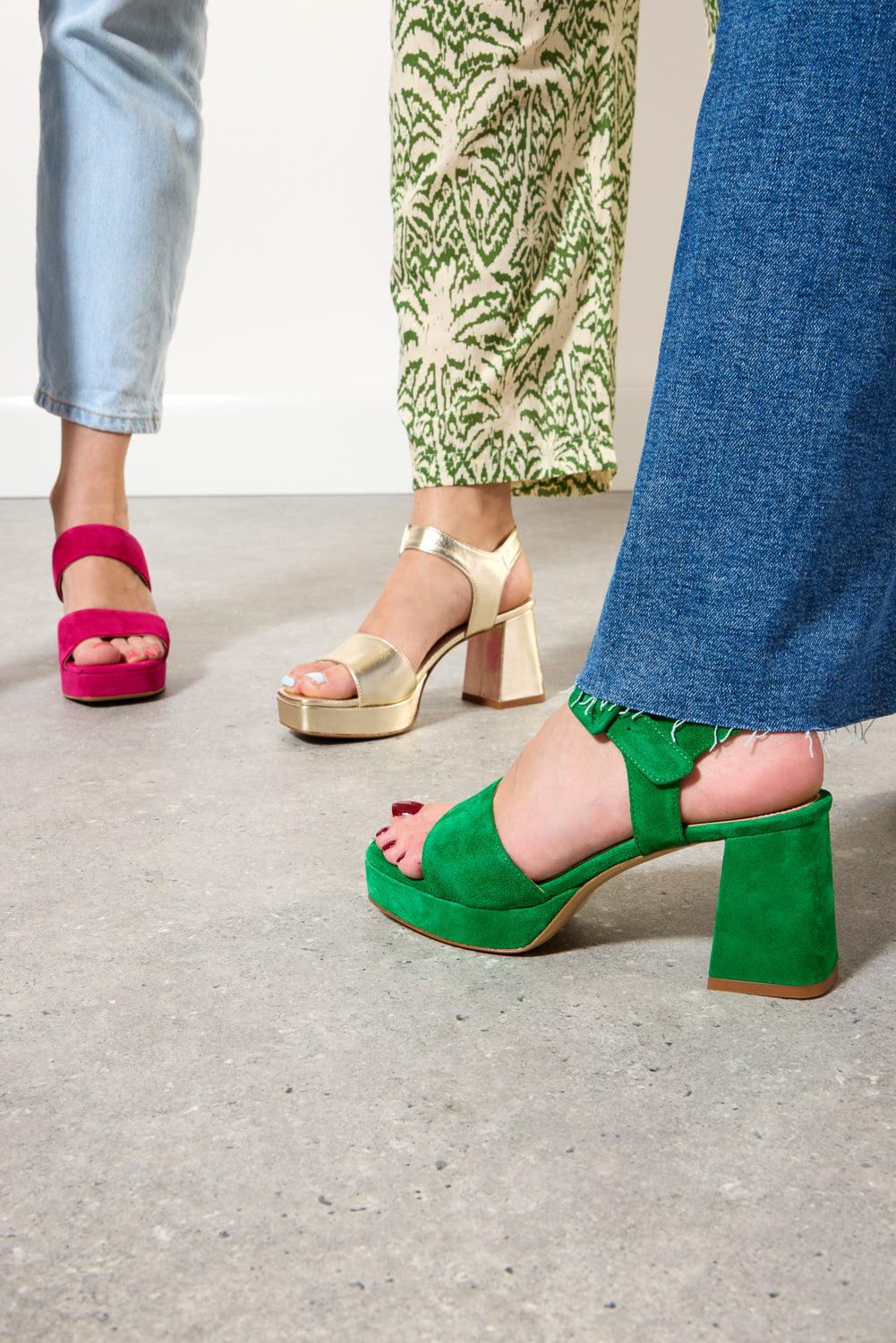 Cara Gold Platform sandal - Image 7