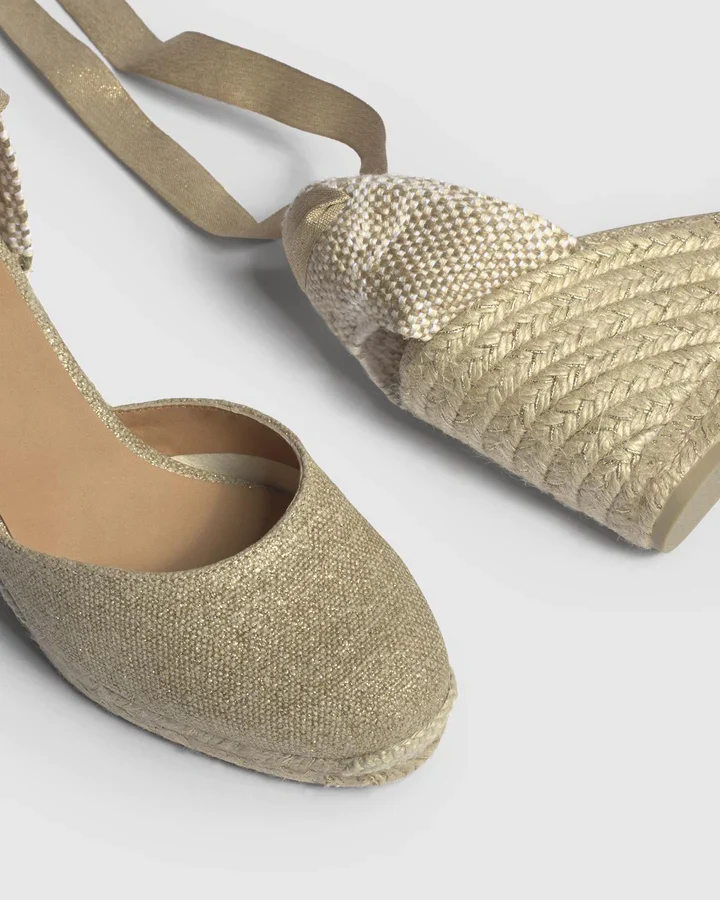 Castañer Espadrilles Carina Oro Gold Espadrille Sandal - Image 5