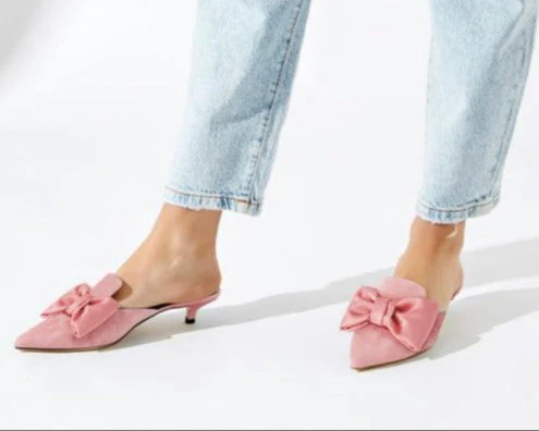 Charlotte Bow Pink mule - Image 3