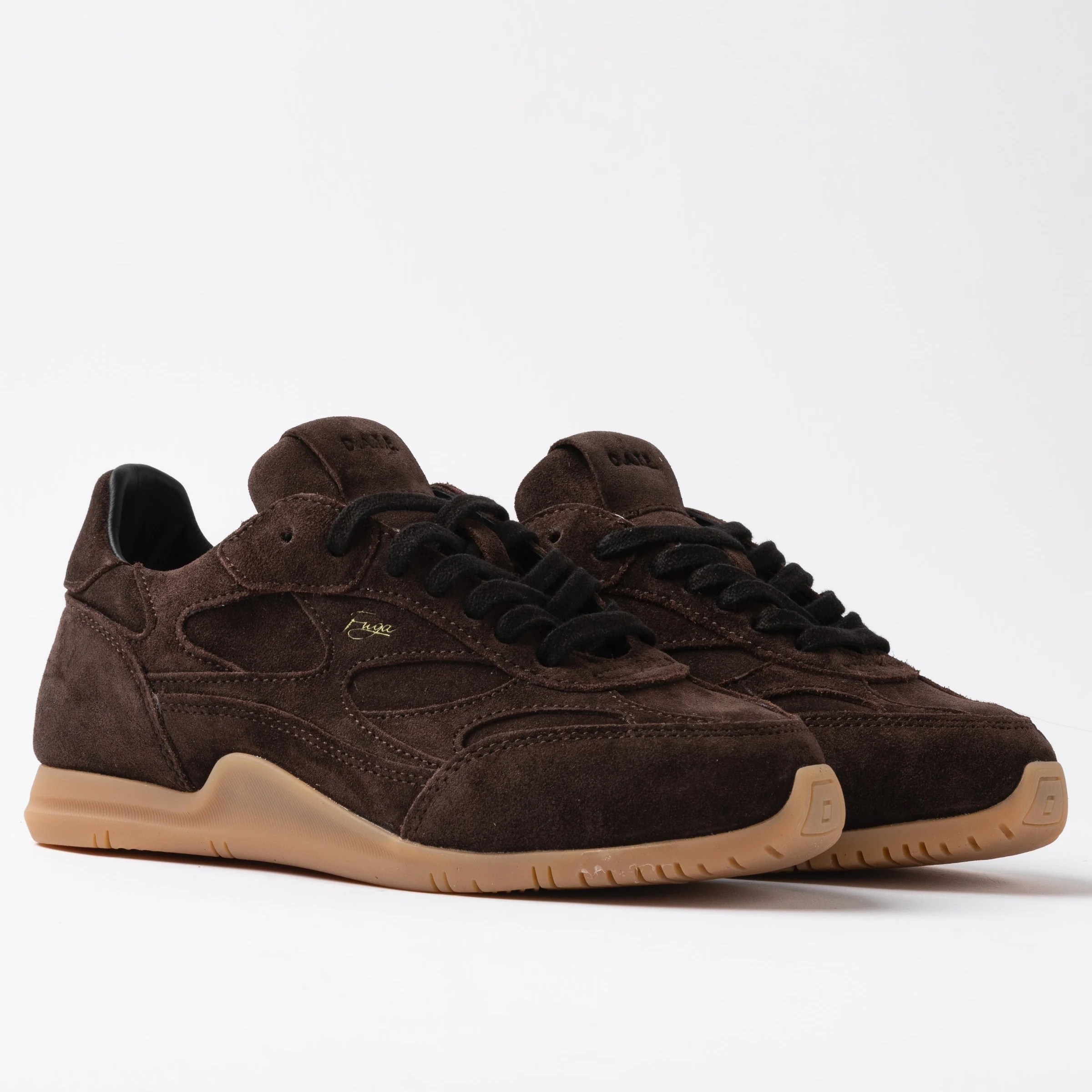 D.A.T.E Fuga Low Brown Suede Sneakerina - Image 2