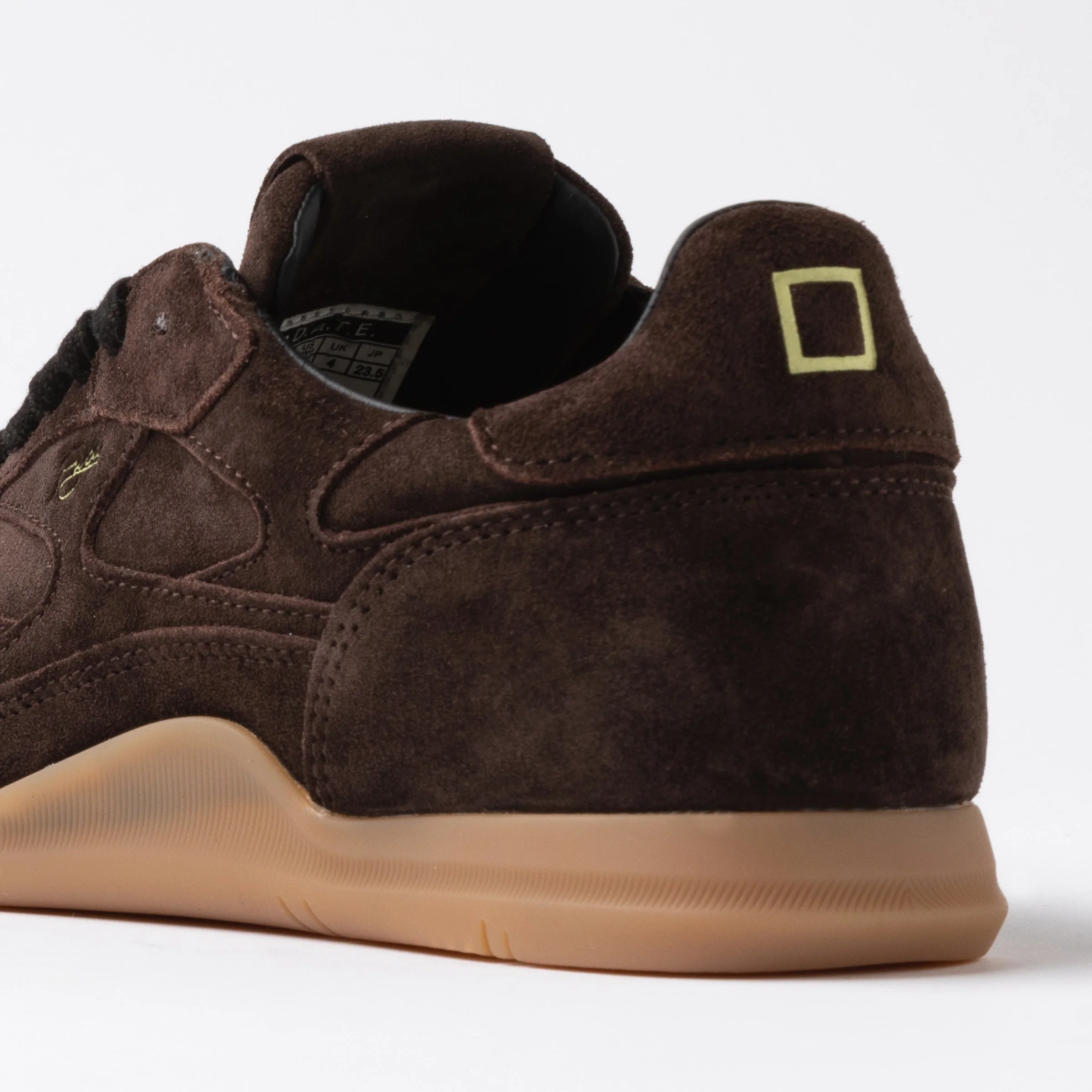 D.A.T.E Fuga Low Brown Suede Sneakerina - Image 3