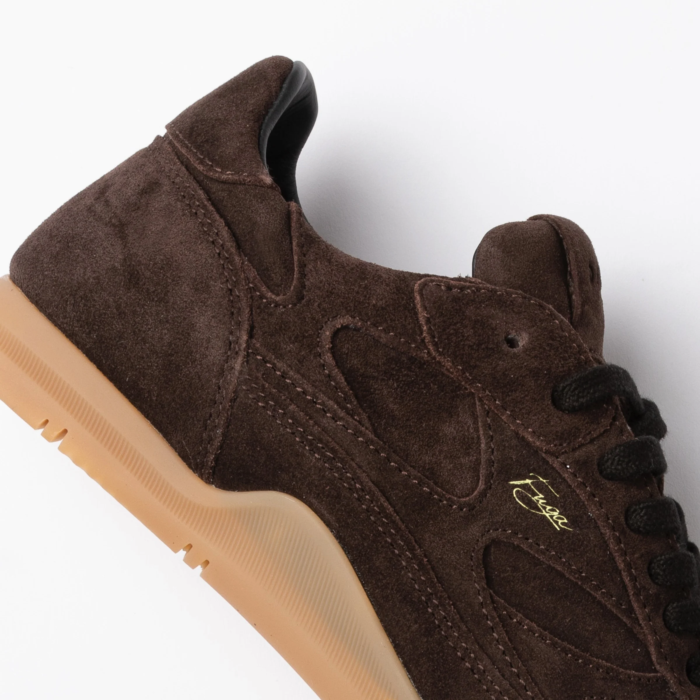 D.A.T.E Fuga Low Brown Suede Sneakerina - Image 4