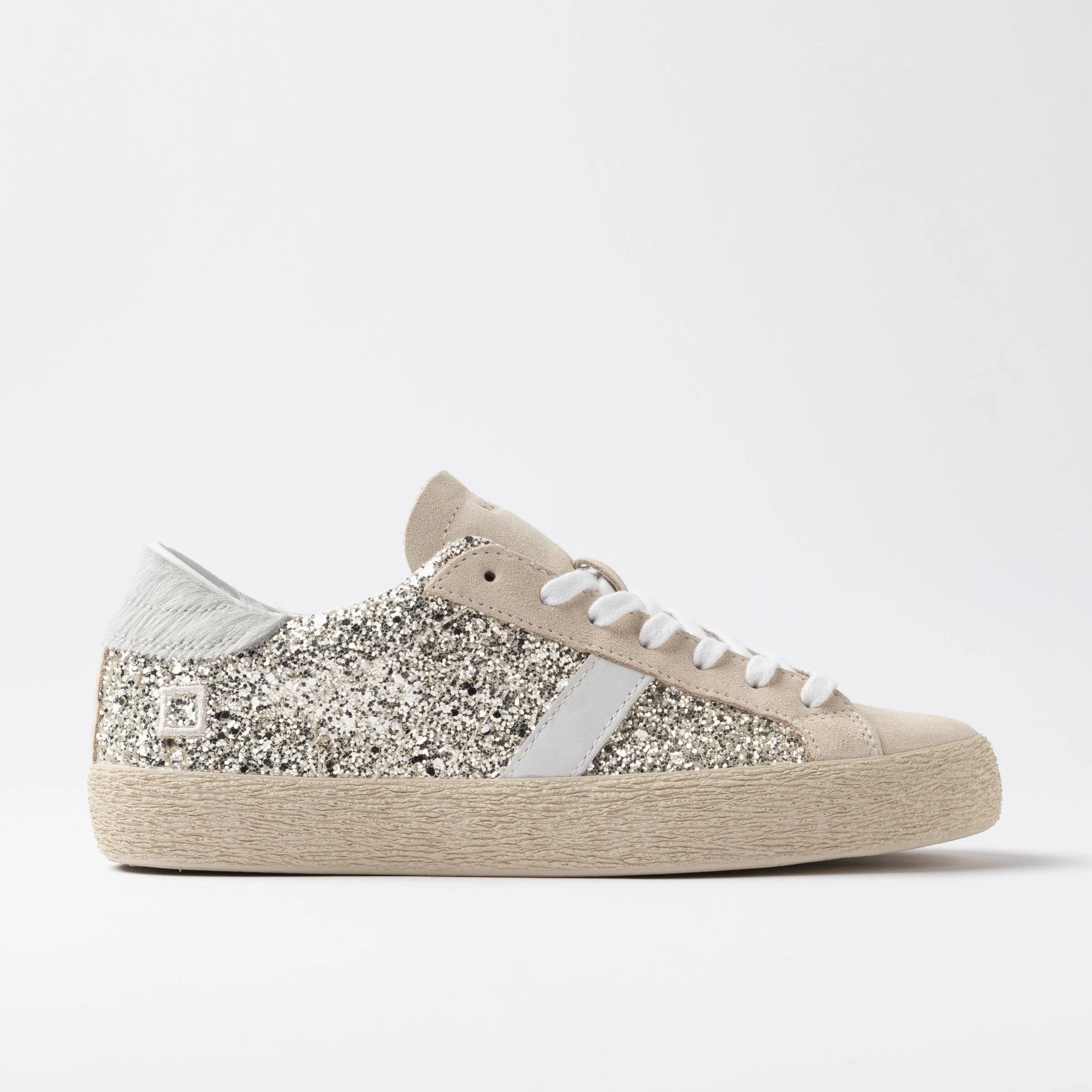 D.A.T.E Hill Low Platinum Glitter