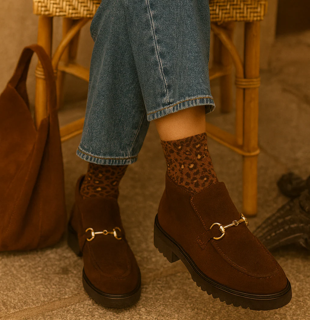 Dark brown loafer ankle boot - Image 3
