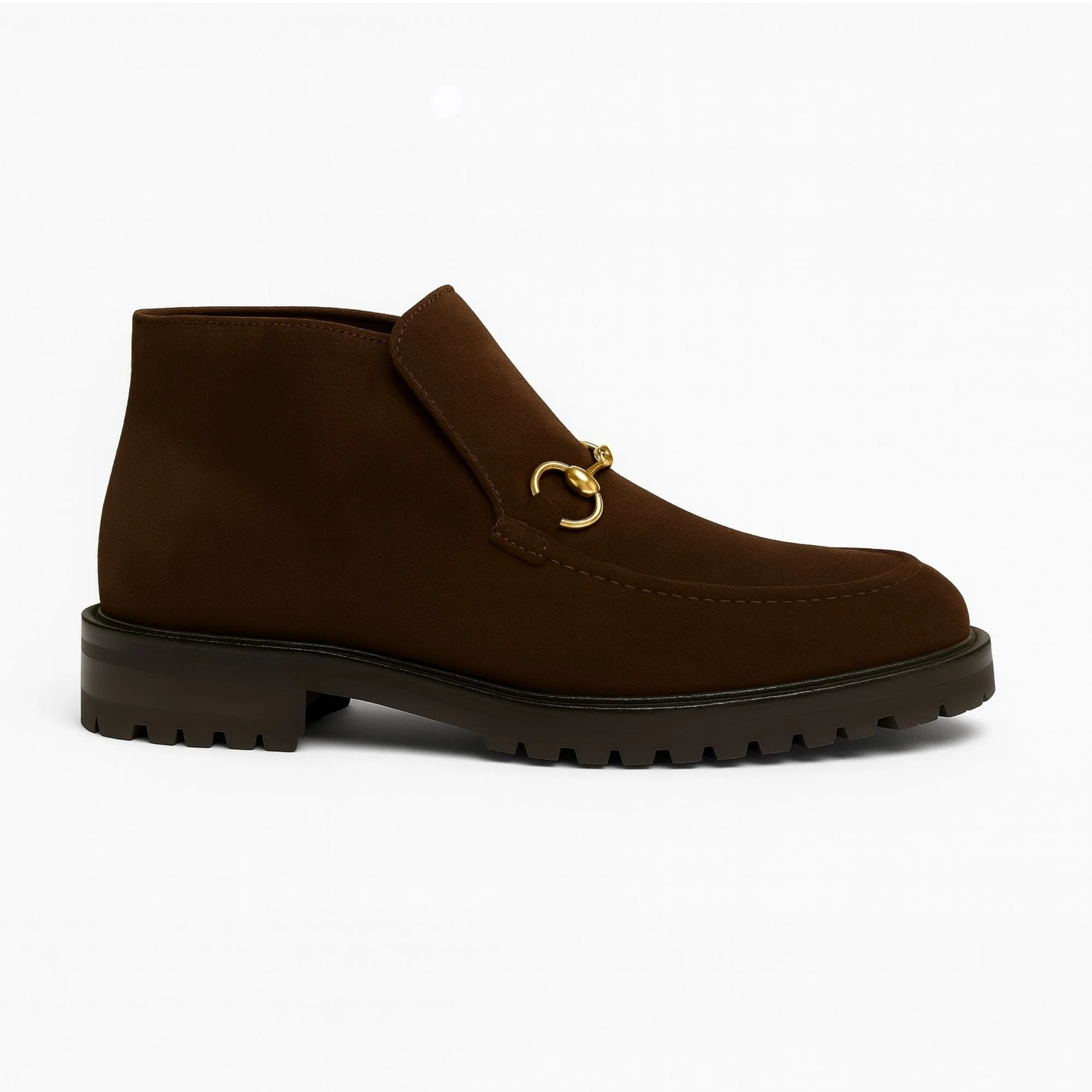 Dark brown loafer ankle boot - Image 4