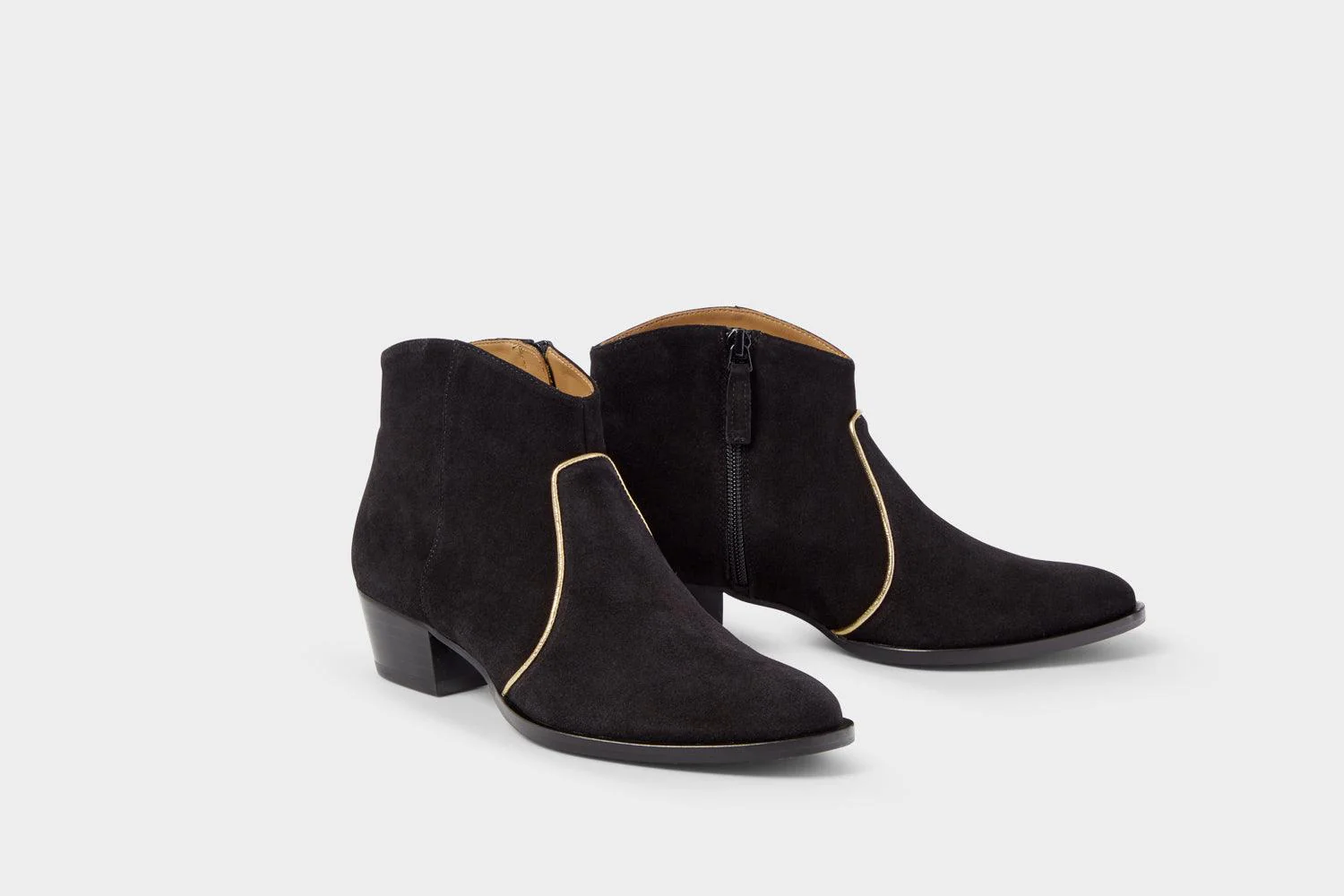 Dunn Black Suede Ankle Boot - Image 4