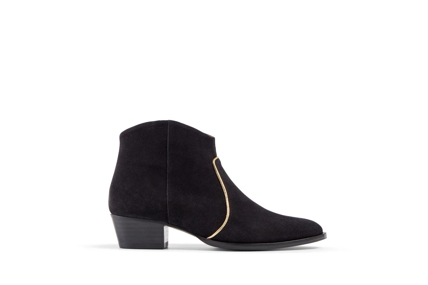 Dunn Black Suede Ankle Boot - Image 5