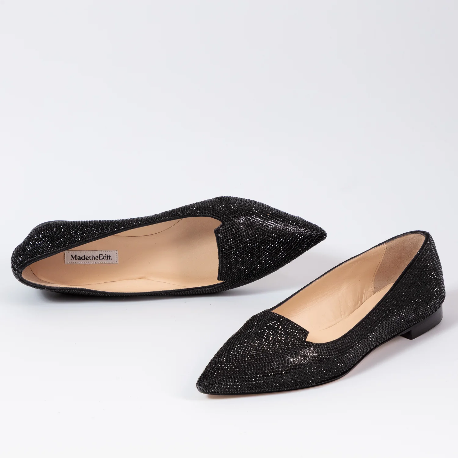 Eliza Black crystal ballerina flat - Image 2