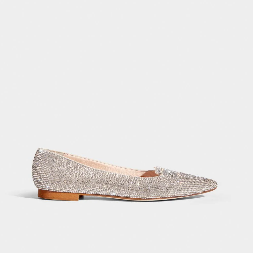 Eliza Crystal ballerina flat
