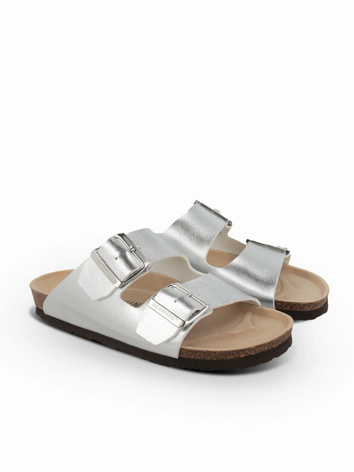 Genuins Honolulu shiny silver mule - Image 3