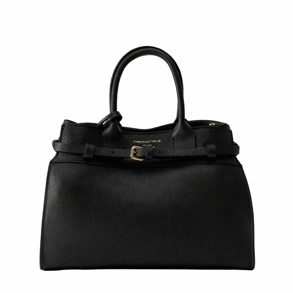 Gwen Grain Black Bag