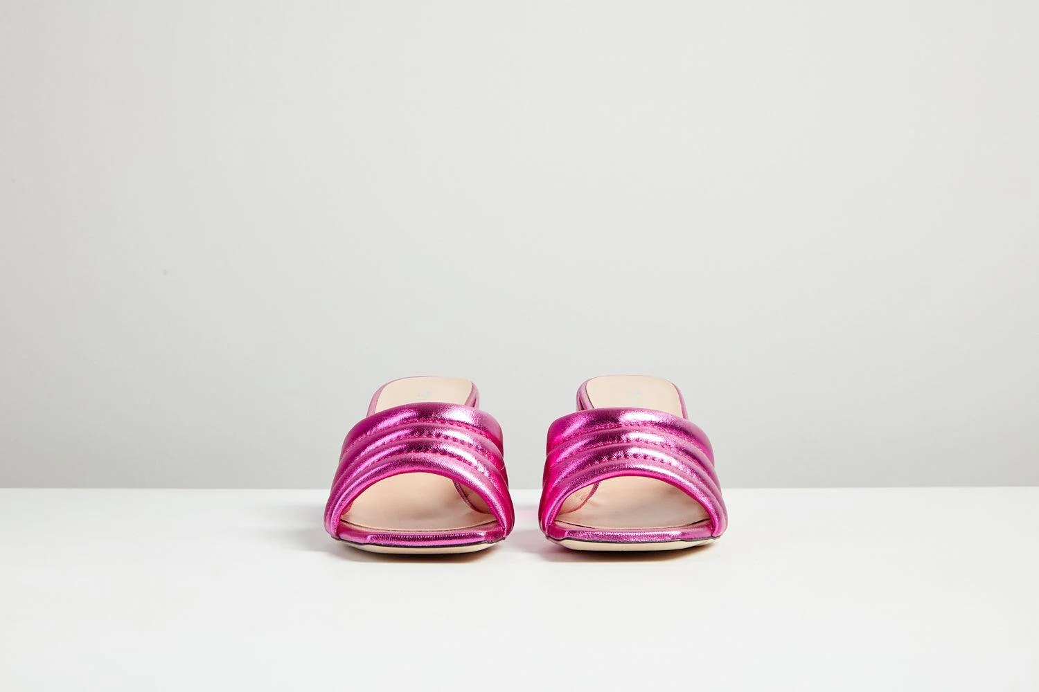 Ibiza Metallic Pink block heel - Image 7