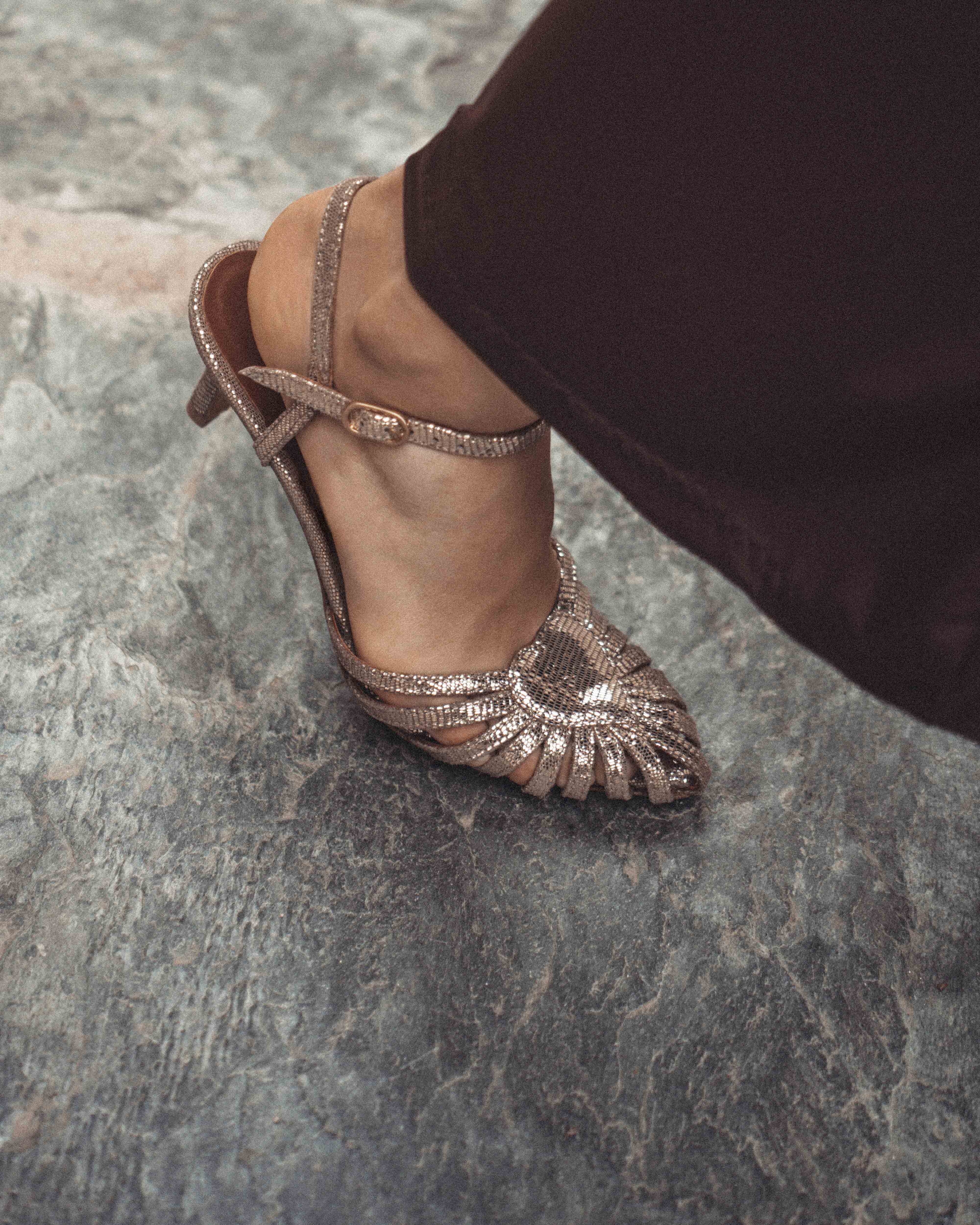 Keesha Champagne Slingback heel - Image 3