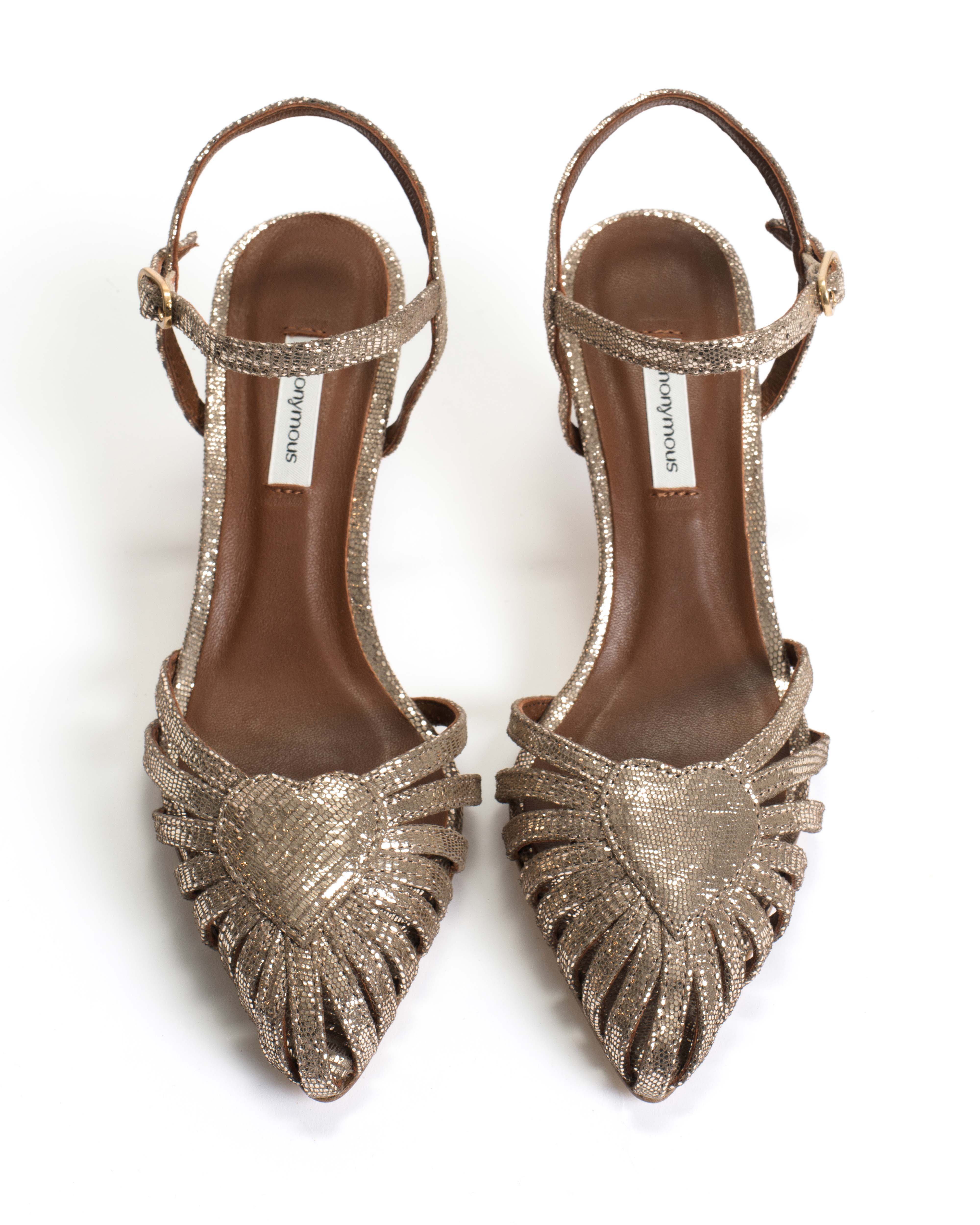 Keesha Champagne Slingback heel - Image 6