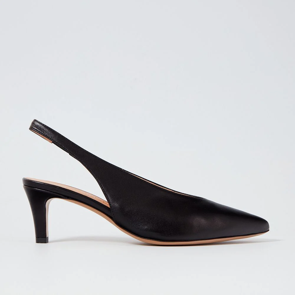 Kiki Black Slingback heel