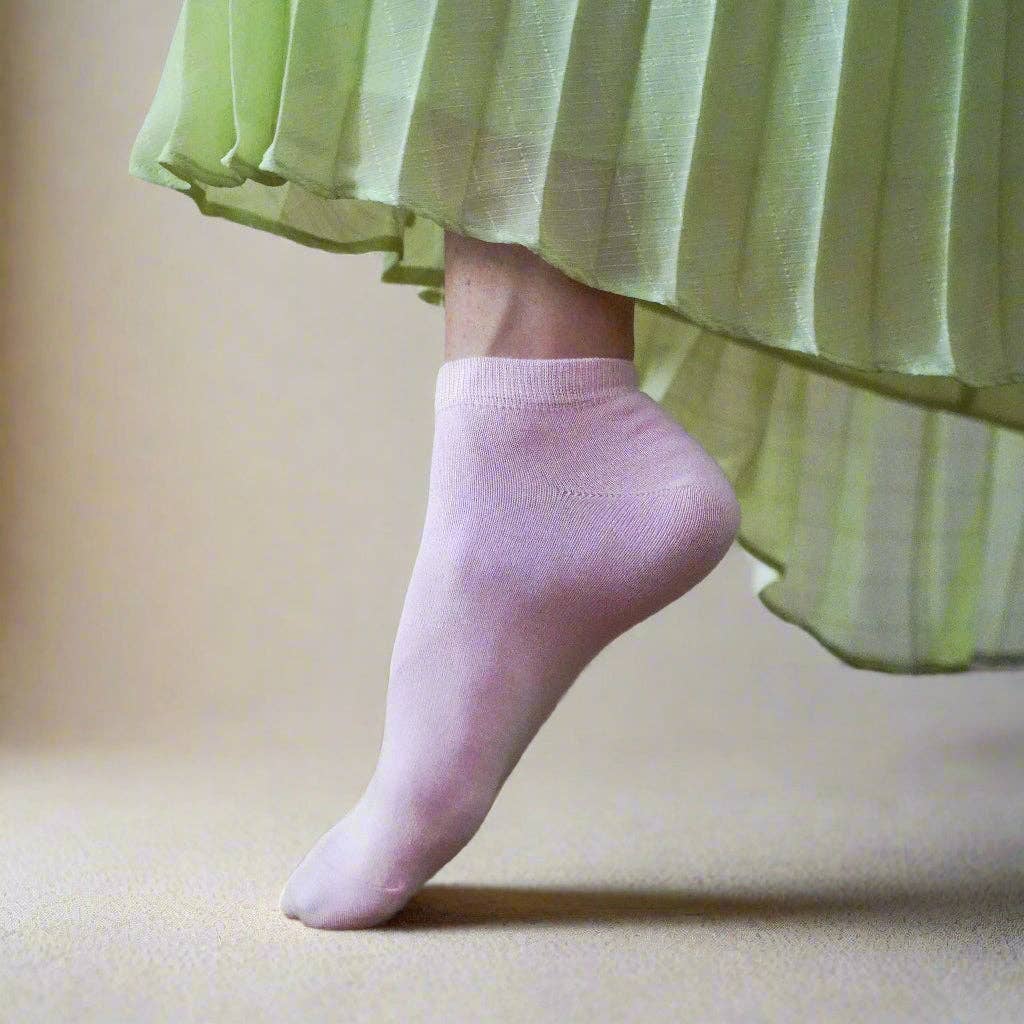 KLUE Ankle plain socks in Lyocell | Candy Pink: 36-40 - Image 2
