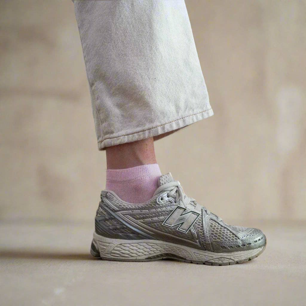 KLUE Ankle plain socks in Lyocell | Candy Pink: 36-40 - Image 4