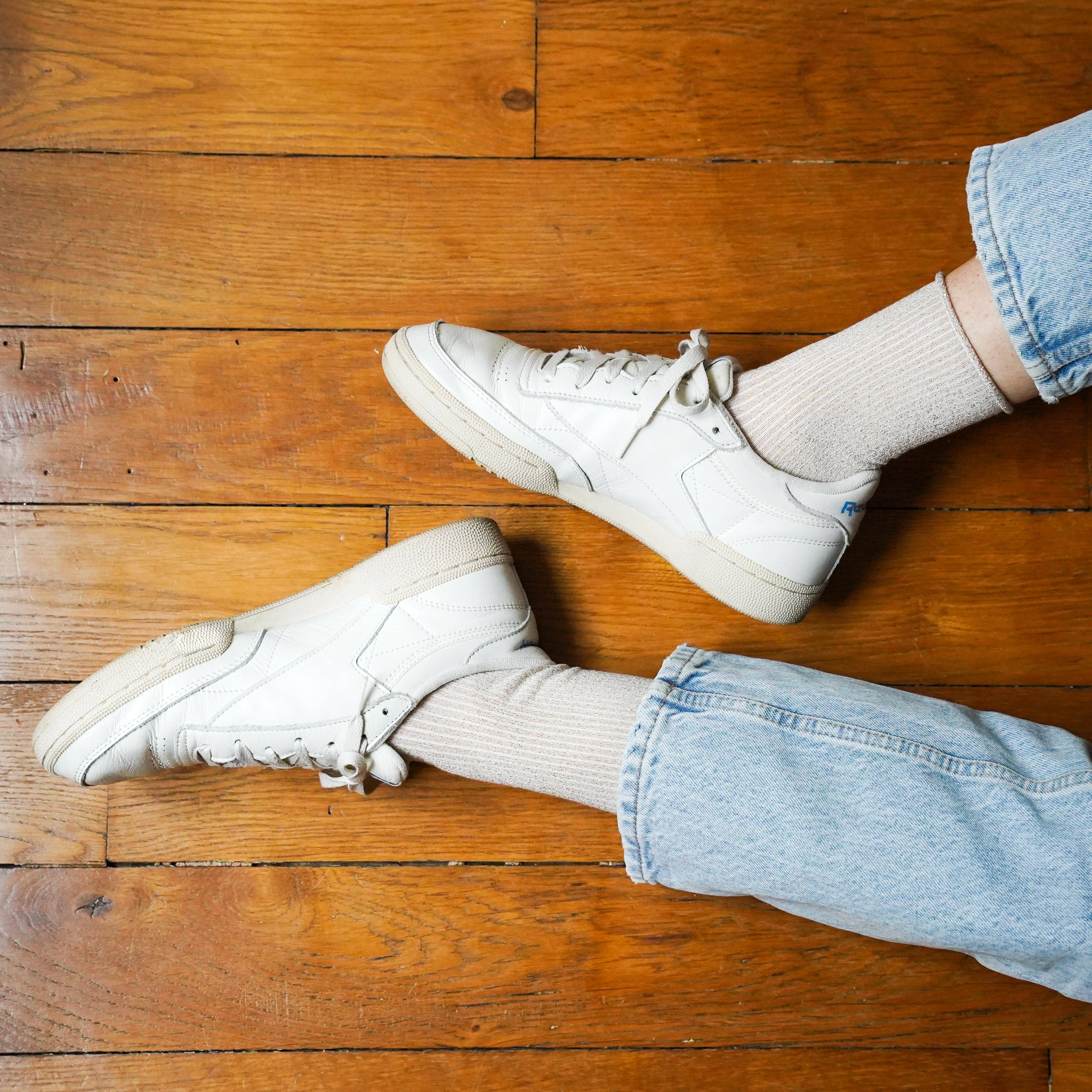 KLUE Cream Glitter socks - Image 5