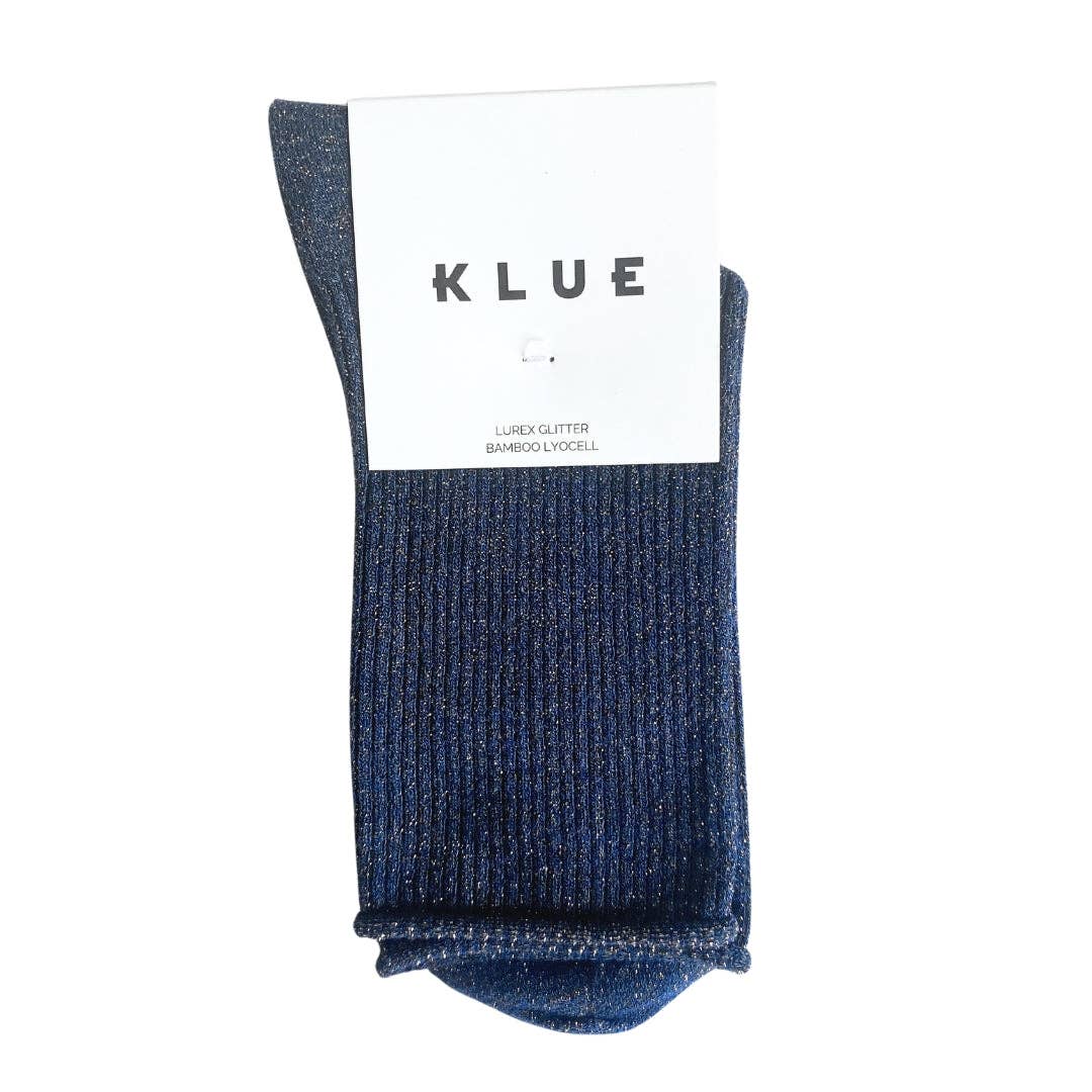 Klue Navy Glitter socks - Image 3