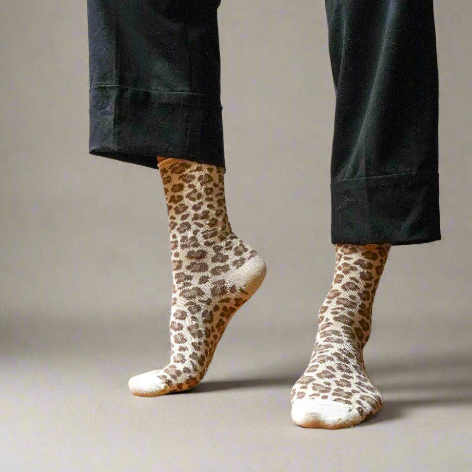 KLUE Glitter Leopard beige