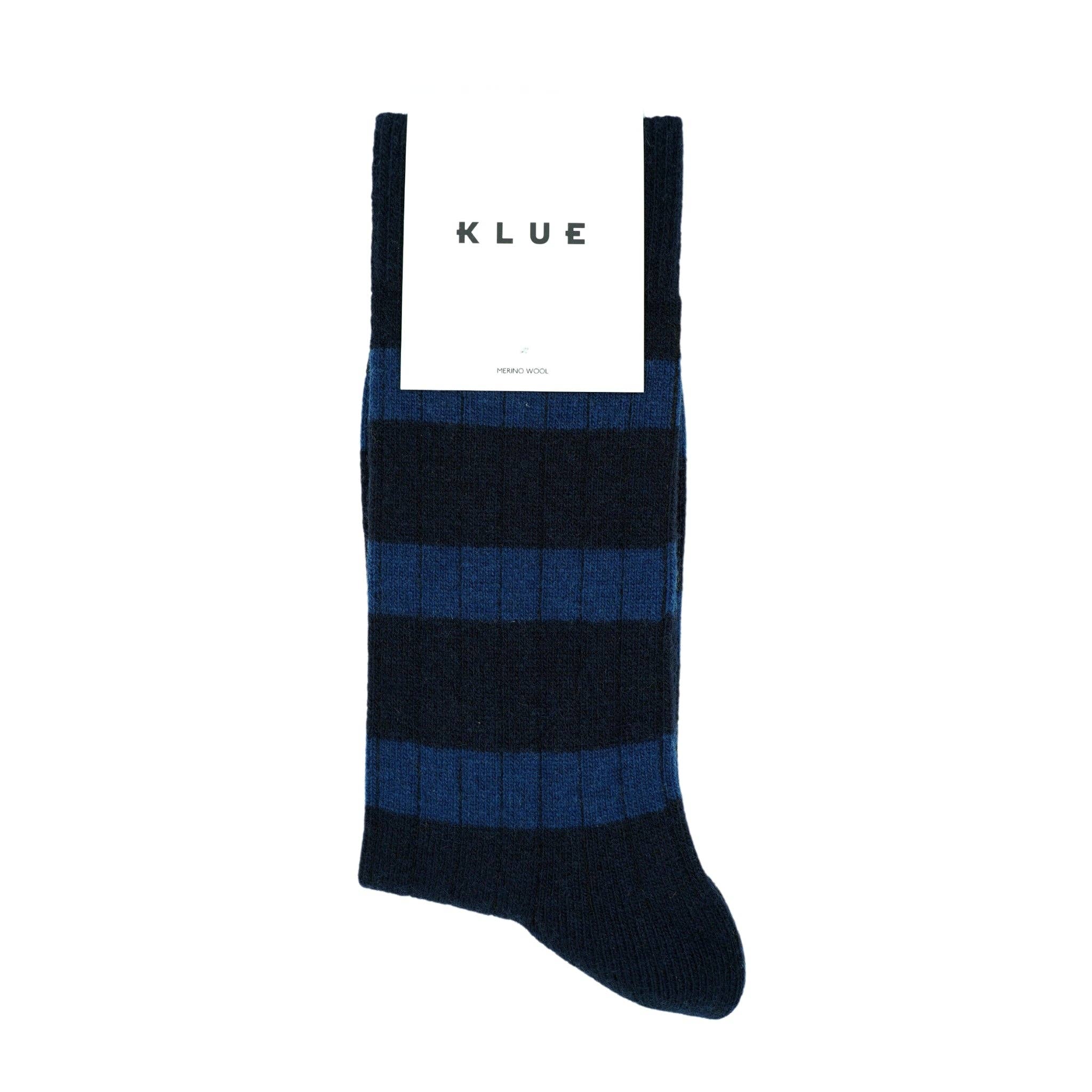 KLUE Merino Wool Navy and blue socks | Unisex 41-46