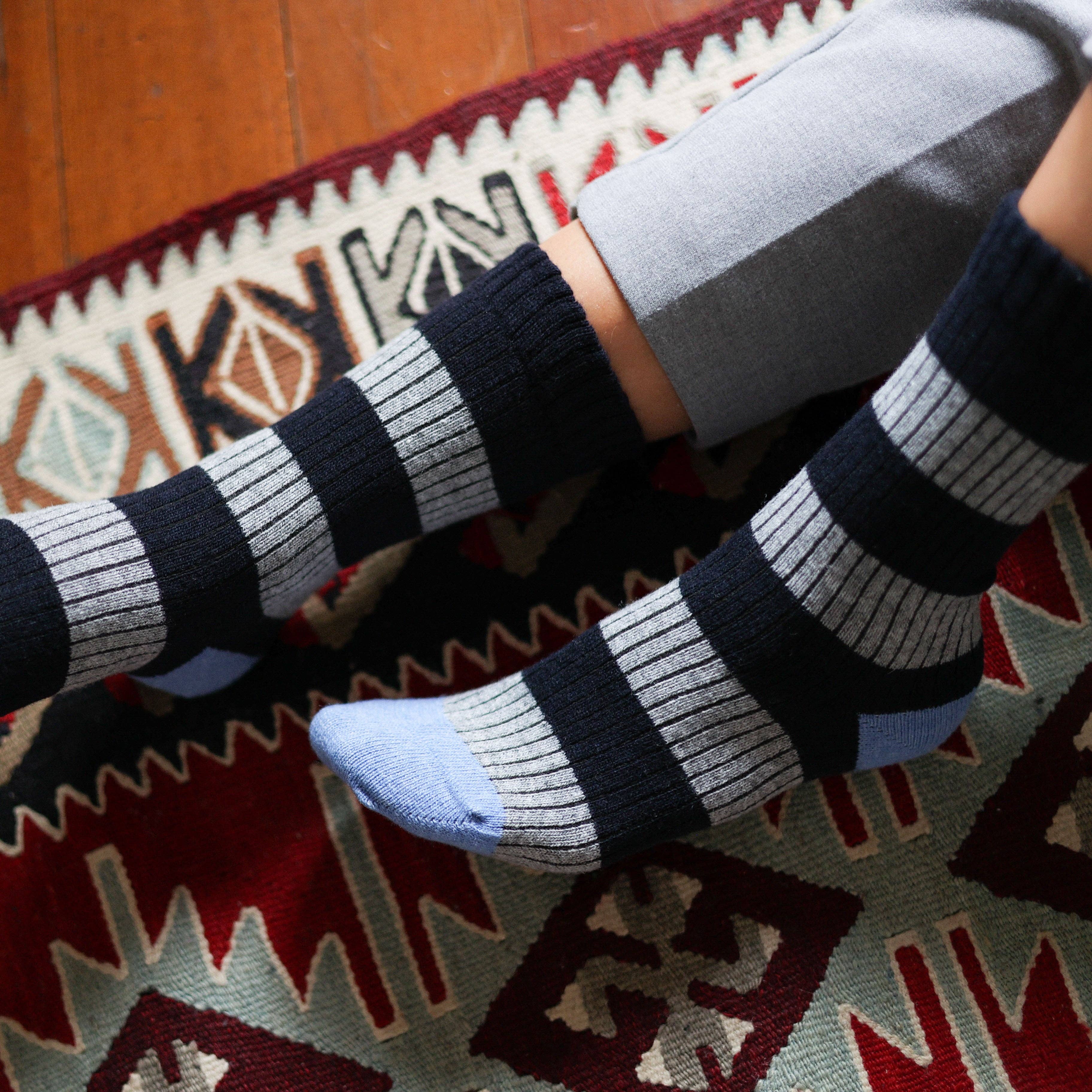 KLUE navy and grey socks | Unisex 41-46 - Image 5