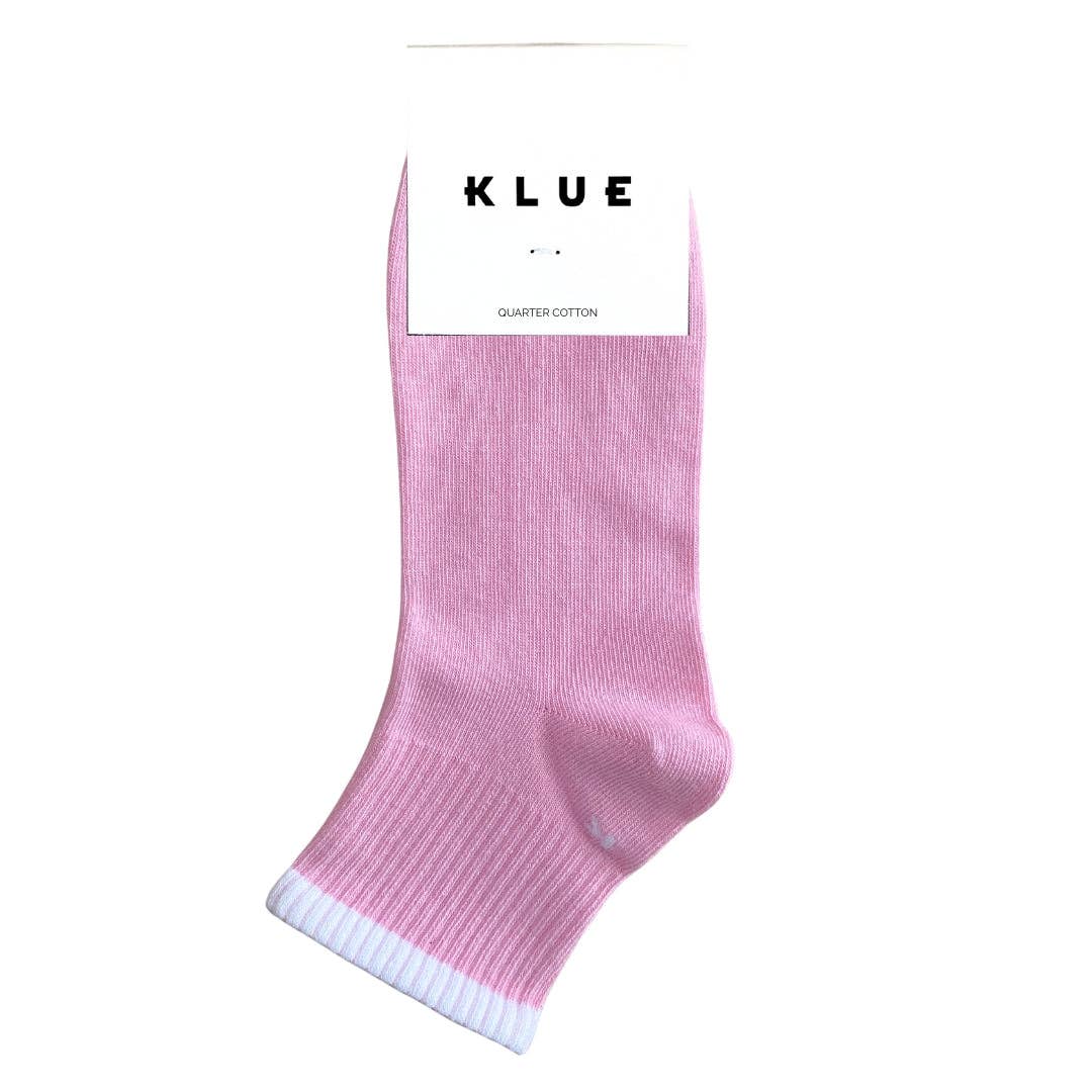 KLUE Organic cotton pink tennis socks