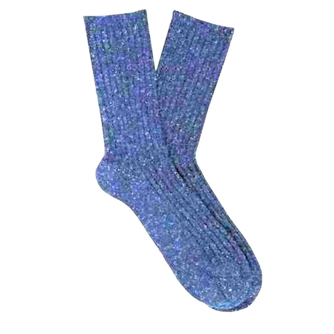 KLUE Silk and Wool blue socks - Image 2