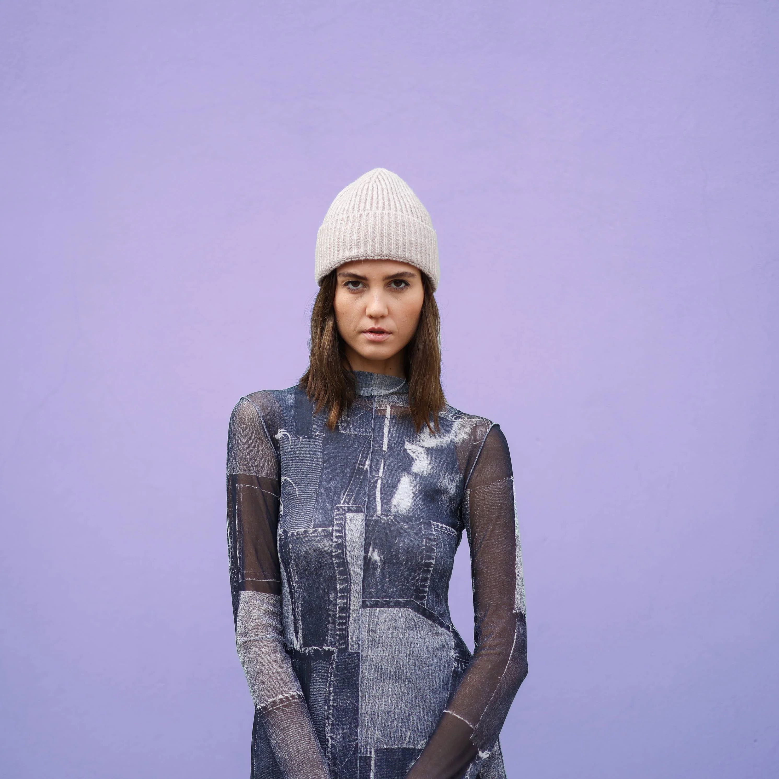 Klue soft beige beanie - Image 3