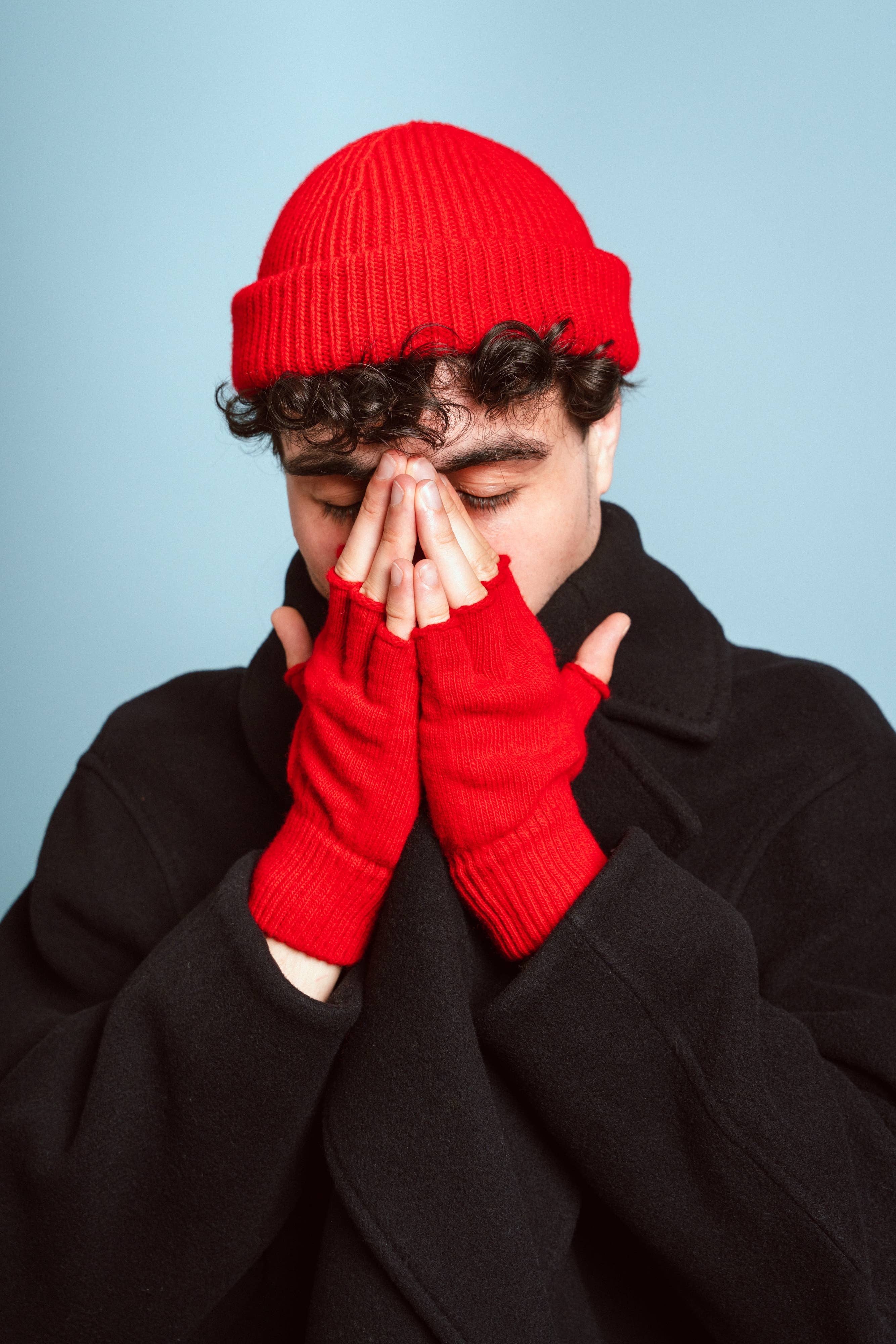 KLUE red wool beanie - Image 3