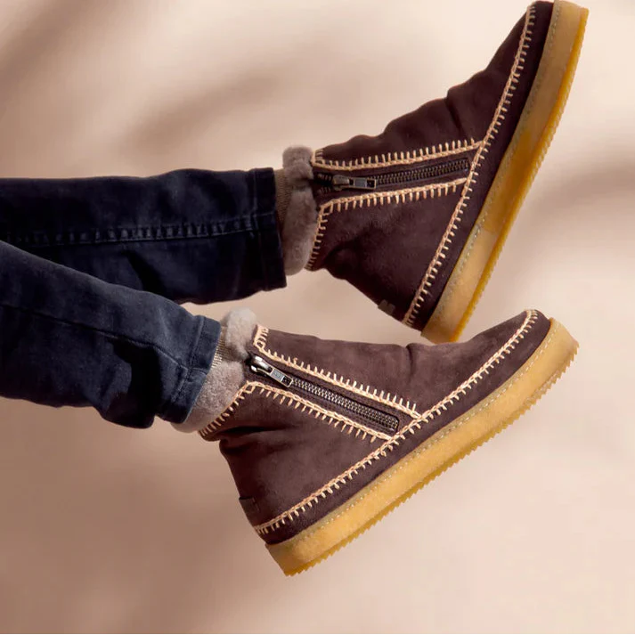 Laidback London Setsu Brown suede - Image 3