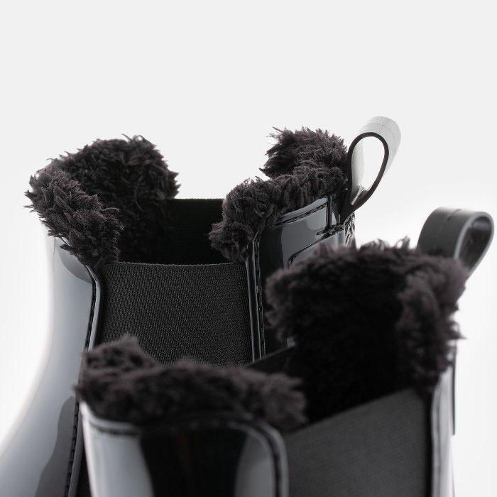 Lemon Jelly Colden Black fur lined boot - Image 4