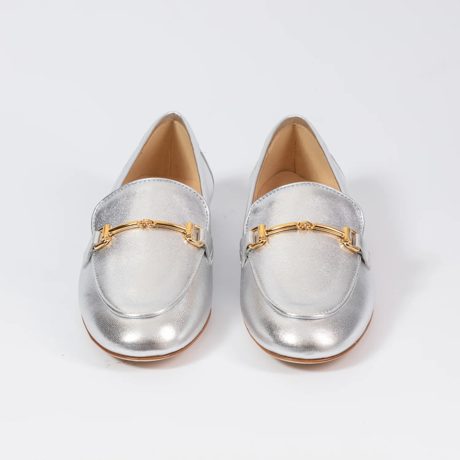 Lottie Silver leather loafer - Image 5
