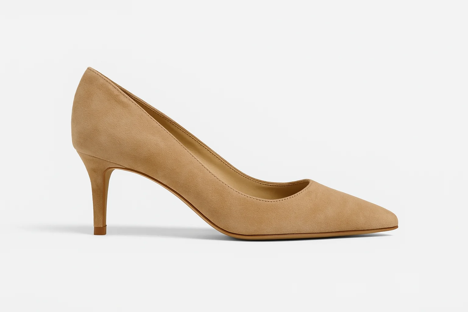 Milly Beige suede pump - Image 2